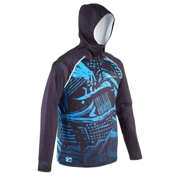 Preț promoțional Tricou Protectie UV Garbolino Respirant cu Gluga 80's Series