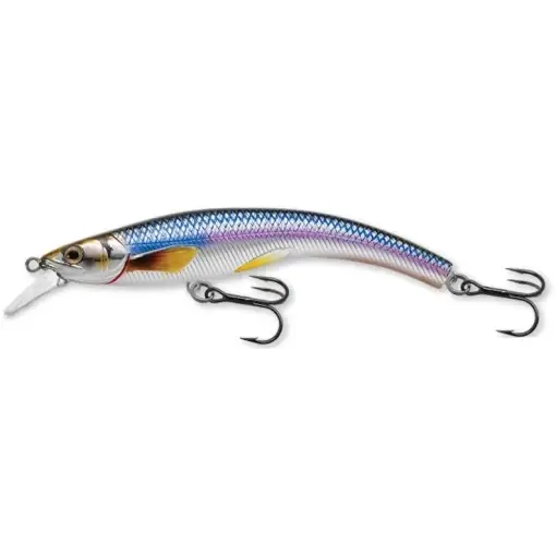 Expediere rapidă Vobler Live Target Rainbow Smelt Banana Bait S, Silver/Blue, 9.1cm, 9g