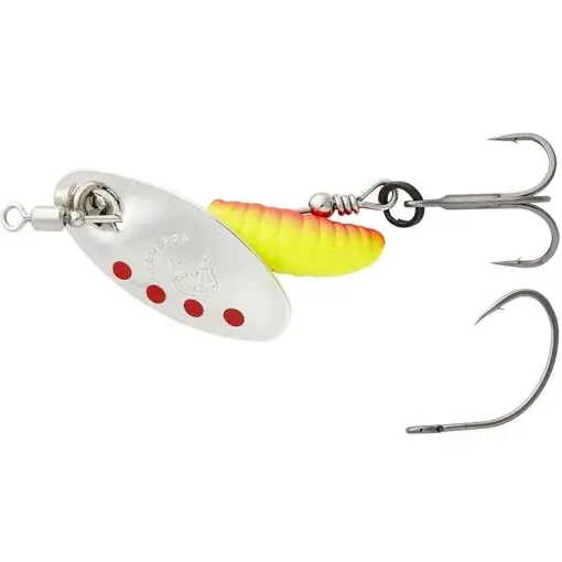 Lingurita Rotativa Savage Gear Spinner Grub Sinking Nr.0, Silver Red Yellow, 2.2g Discount