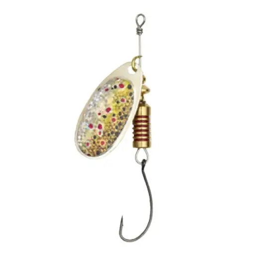 Retur gratuit Lingurita Rotativa DAM Effzett, Brown Trout, Nr.1, 3g