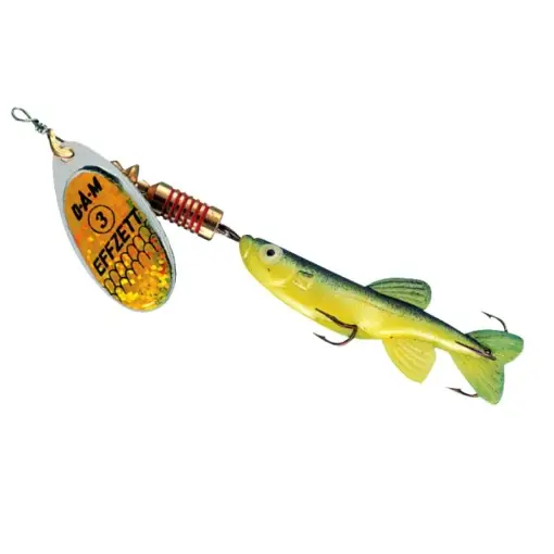 Lingura Rotativa Dam Effzett Minnow, Yellow/Black, 5g Retur gratuit