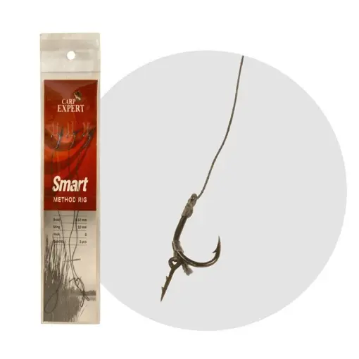 Preț promoțional Carlige Legate Carp Expert Smart Method Feeder Rig, 3buc/plic