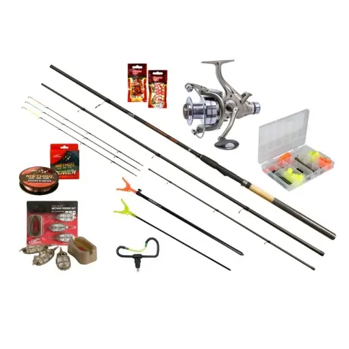 Retur ușor Set Pescuit la Feeder Carp Expert Starfish Method Feeder, Lanseta 3.60m, 80-150g