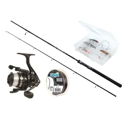 Set Pescuit la Spinning WIZARD Active, Lanseta 2.10m, Medium Ofertă exclusivă