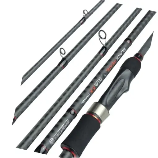 Plată securizată Lanseta Sportex Black Pearl Maxx Travel, 2.70m, 24-74g, 5 tronsoane
