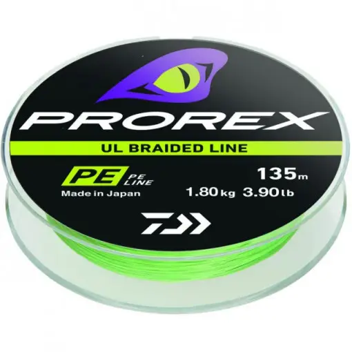 Fir textil Prorex UL Finesse Braid Chartreuse 135m Daiwa Retur gratuit