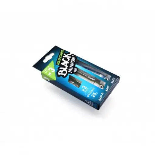 Comandă acum Combo Shad Black Minnow Green/Orange, 12cm, Cap 6g + Shad Rezerva Fiiish