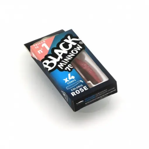 Shad Black Minnow Pink, 7cm, 4buc/plic Fiiish Reducere