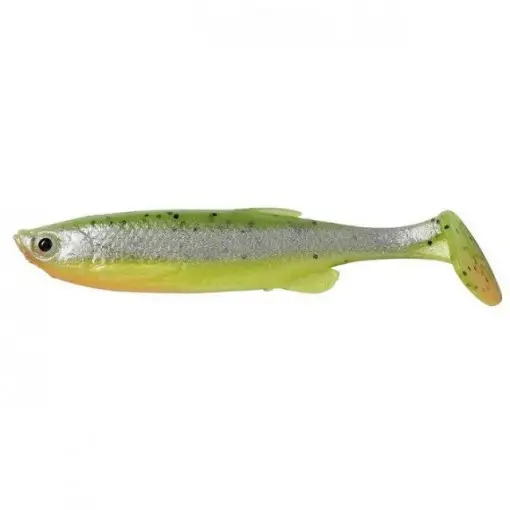 Retur ușor Shad Savage Gear Fat Minnow T-Tail Green Pearl Silver, 9cm, 4buc