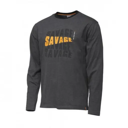 Promoție Bluza maneca lunga Savage Gear Simply Logo-Tee