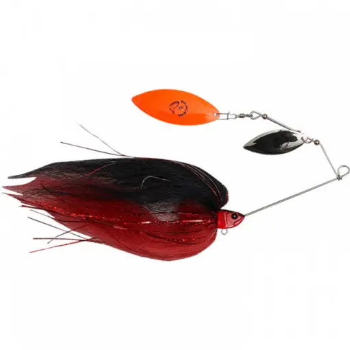 Spinnerbait Savage Gear Da Mega Bush White Silver, 55g, Black Red Ofertă exclusivă