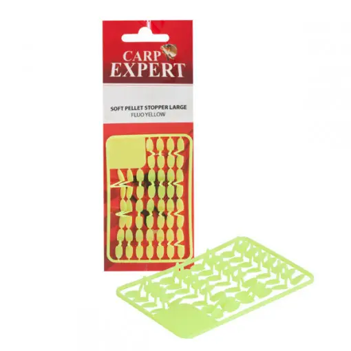 Opritor pelete Carp Expert L, galben fluo, 25buc Chilipir