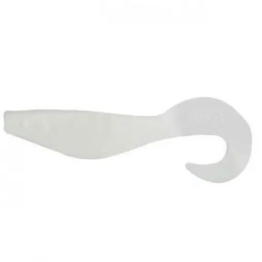 Chilipir Twister Mann's Action Shad, White, 12cm, 5buc
