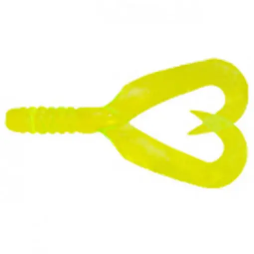Twister Mann's Twintail, Fluo Chartreuse, 4cm, 8buc Bestseller