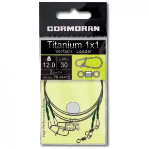 Doar azi Struna Cormoran Titanium 1x1, 30cm, 12kg, 2buc