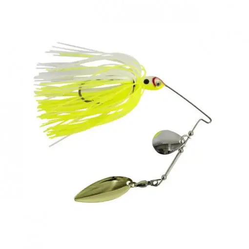 Spinnerbait Wizard, alb-galben, 10g Plată sigură