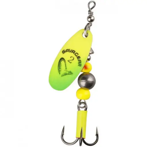 Discount Lingurita rotativa Savage Gear Caviar nr.3, 9.5g, Fluo-Yellow-Chartreuse