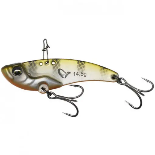 Promoție Cicada Savage Gear Vib Blade, Olive Silver Stripes, 5.5cm, 14.5g
