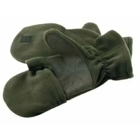 Transport gratuit Manusi fleece Treesco cu degete acoperite, kaki