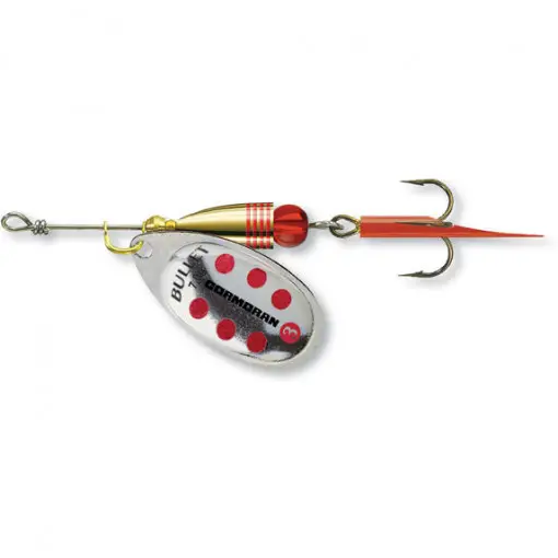 Reducere specială Lingurita rotativa Cormoran Bullet, Silver Red Dots, nr. 3, 7g