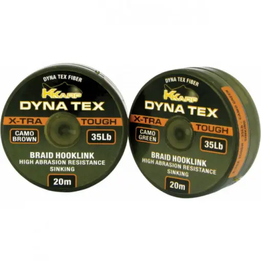 Ultima șansă Fir textil inaintas K-Karp DT XTRA Tough, verde camuflaj, 20m