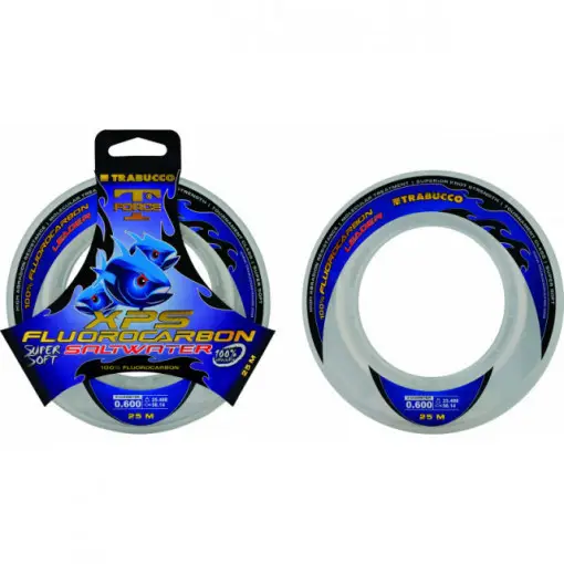 Fir monofilament Trabucco T-Force Fluorocarbon SW, 25 m Plată sigură