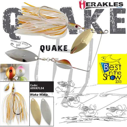 Spinnerbait Herakles Quake, Waka Waka, 17.5g Promoție