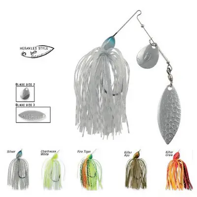 Preferatul clienților Spinnerbait Herakles Flatter Compact Tandem, Fire Tiger, 7g