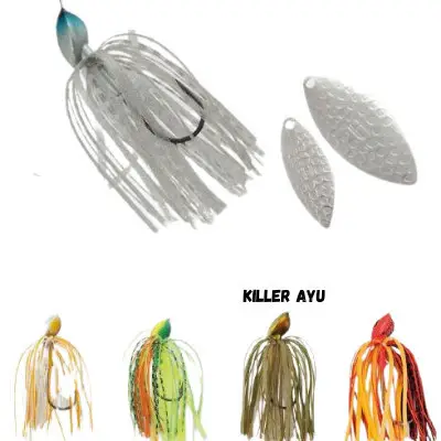 Spinnerbait Herakles Flatter, Killer Ayu, 28g Disponibil imediat