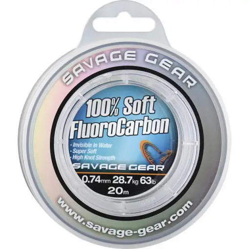 Cumpără online Fir Savage Gear Soft Fluorocarbon, transparent, 15m