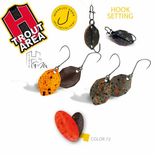 Oscilanta Herakles Sbam-B, Culoare 72 - Orange/Brown, 0.9g Popular