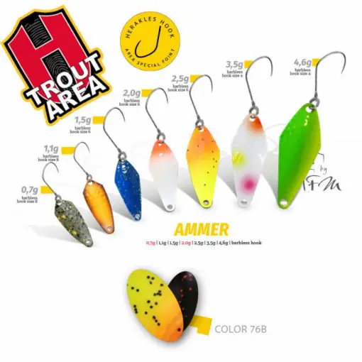 Oscilanta Herakles Ammer, Culoare 76B - Wyant, 1.1 g Plată sigură