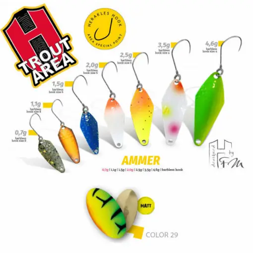 Comandă acum Oscilanta Herakles Ammer, Culoare 29 - Matt Firetiger/Gold, 1.5 g
