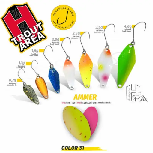 Oscilanta Herakles Ammer, Culoare 31 - Rainbow, 2.5g Discount