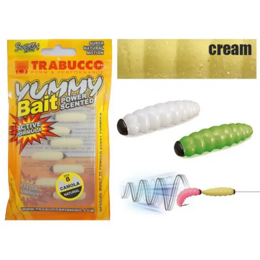 Vierme Trabucco Yummy Bait Camola, Cream 1.5cm, 8 buc Nu rata