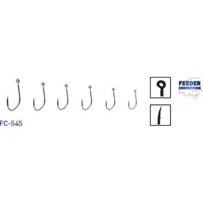 Ultima șansă Carlige Carp Zoom Feeder Competion 545, 10 bc