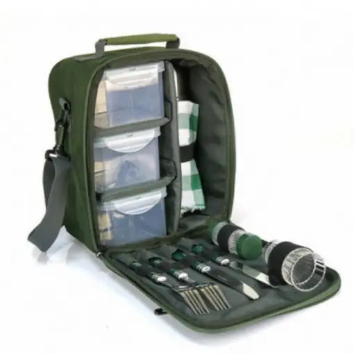 Super ofertă Geanta picnic Pro Carp cu termos si cutii, 23x28x15 cm
