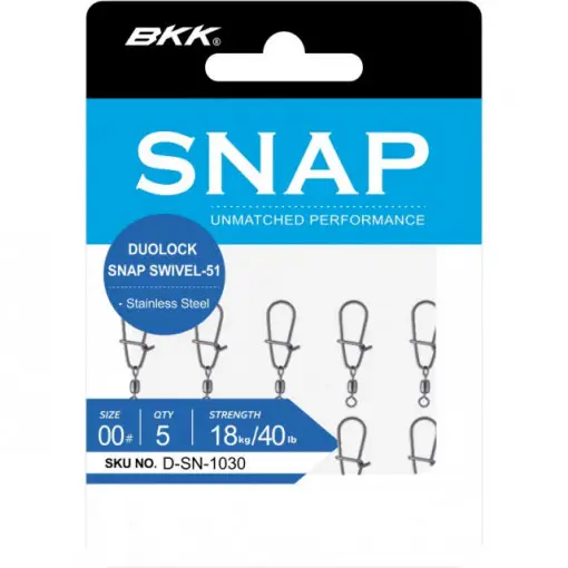 Ofertă de sezon Agrafa cu vartej BKK Duolock Snap 51-SS, 5 buc