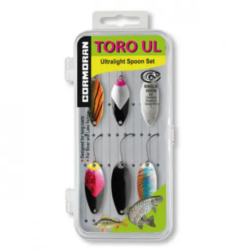 Super ofertă Set 6 lingurite oscilante pastrav Cormoran Toro UL1-UL3
