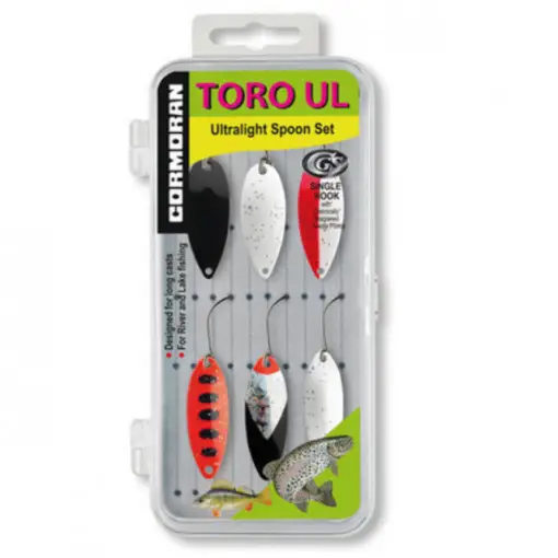 Set 6 lingurite oscilante pastrav Cormoran Toro UL6-UL7 Expediere rapidă