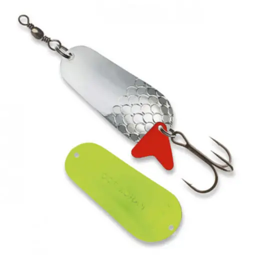 Reducere specială Lingurita oscilanta Cormoran Cora Z, Silver-Chartreuse, 5cm,16g