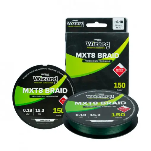 Fir textil Wizard MTX8 Braid Dark Green, 150m Livrare rapidă
