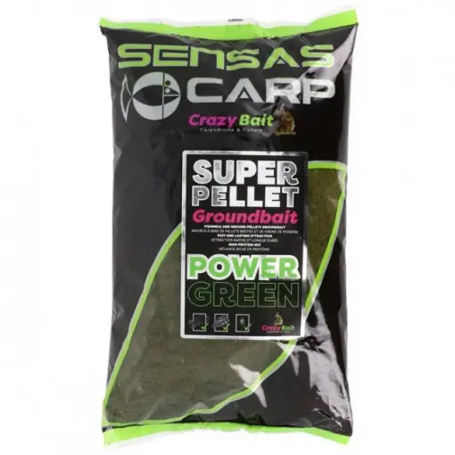 Reducere specială Nada Sensas Super Pellet Power Green, 1kg