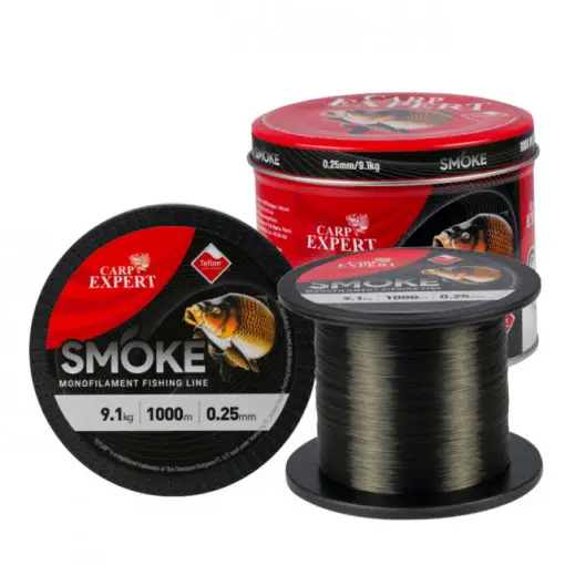 Cel mai vândut Fir monofilament Carp Expert Smoke, gri inchis, 300m