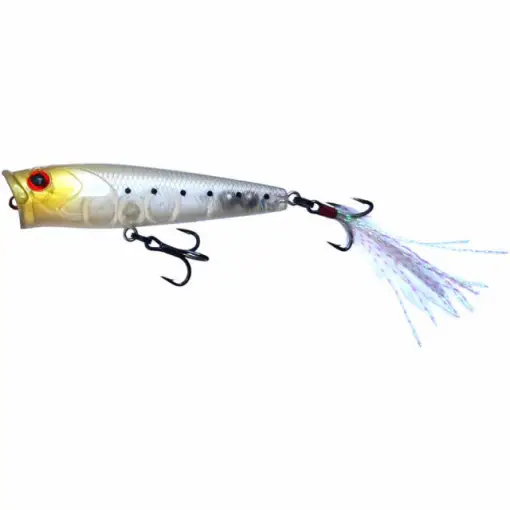 Expediere rapidă Vobler Mustad Burpy Popper, Pearl S, 6.5cm, 6.3g
