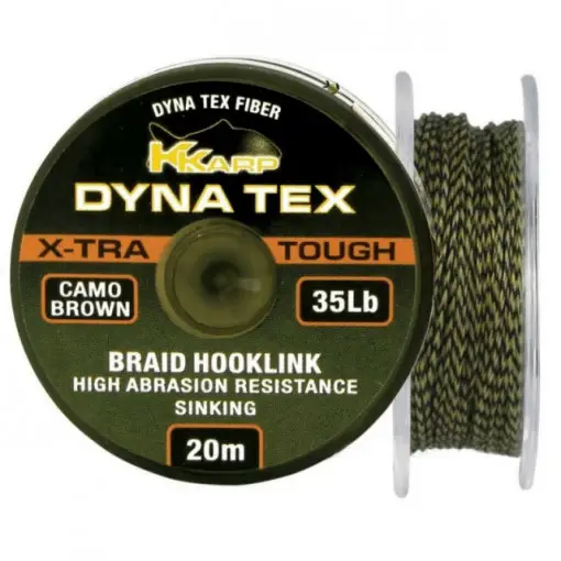 Fir Textil inaintas K-Karp Dyna Tex X-Tra Tough, Camo Brown, 20m Livrare expres
