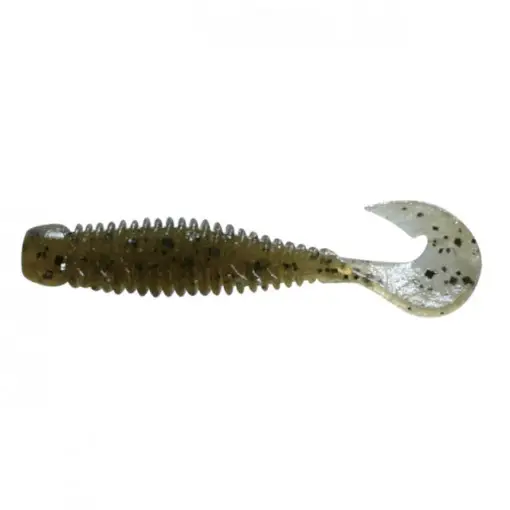 Twister Jackall Wobbring, Green Pumpkin Pepper, 7.6 cm, 6 buc Preț redus