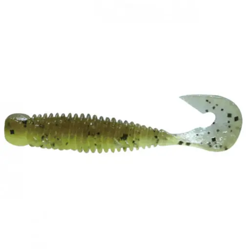 Twister Jackall Wobbring, Green Pumpkin Light Chartreuse, 5cm, 7 buc Calitate înaltă