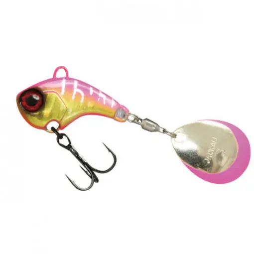 Vobler spinnertail Jackall Deracoup, HL Pink Gold, 10.6g Plată sigură