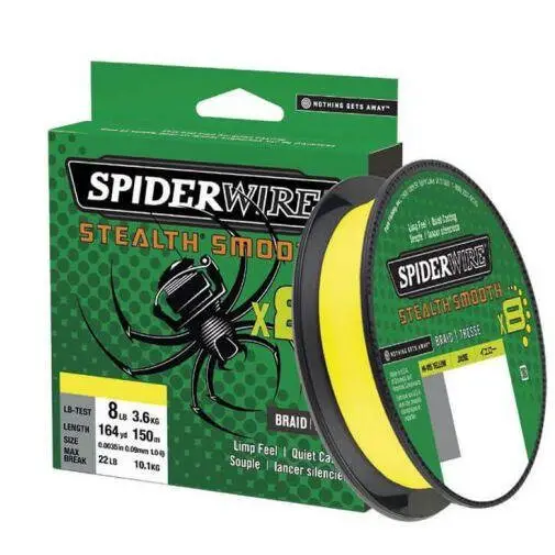 Expediere rapidă Fir textil Berkley Spiderwire Stealth Smooth 8x, galben, 150m